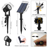 Lámpara Solar LED Para Jardín IP65 3000K/6000K Decoración De Árboles Camino Paisaje Luz De Parede Para Exterior Moderno - details 7