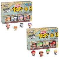 Funko Bitty Pop One Piece Pack X 2 Unidades Monkey D luffy + Roronoa Zoro + Axe-hand Morgan Shanks & Nami Arlong Nojiko Buggy The Clown Figura Coleccionable - details 2