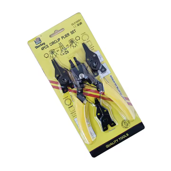 Aguja De Anillo Multifuncional 4 En 1 Herramienta Manual Para Retención De Clips Y Anillos Internos Y Externos Plomería Y Metalurgia - 1
