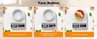 Balanza digital de cocina con capacidad de 22lb/10kg, Balanza de Maple inoxidable para Alimentación con Unidades oz/G | Alimentación por Batería reemplazable | Ideal para preparar Comadas, Cocinar y hornear - details 2