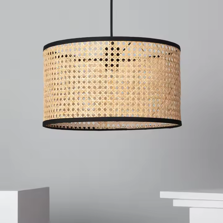 Ledkia Lámpara Colgante Ratán Huela ILUZZIA - 1