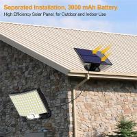1PC Luz Solar Exterior Impermeable Con Sensor De Movimiento Y Control Remoto 3 Modos 192 LED Para Patio Garage Jardín - details 24