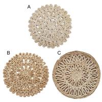 Mantel Individual De Rotonda 38cm Hecha De Rattan Y Trigo Natural Suelta Antideslizante Y Resistente Al Calor Para Mesa De Comedor - details 6