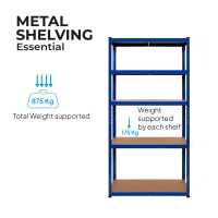 Ociodual Estantería Metálica Essential Azul 875kg - details 7
