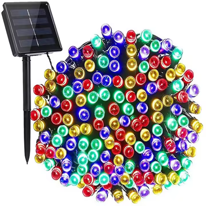 Luces Solares Para Exteriores 10M 20M 100 200 LED Impermeables Guirnalda De Farolillos Para Decoración De Navidad Y Halloween - 1