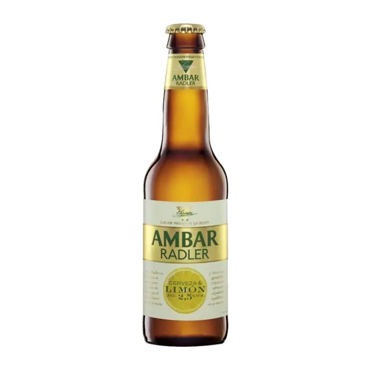Cerveza Ambar Radler 33 cl pack 24 botellines Total 7,92 litros - 1