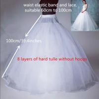 Falda De Tules FEIYANSHA Para Vestidos De Boda 4/6/8 Capas Crinolina Sin Anillo Material De Poliéster Talla Ajustable Para Mujer - details 2