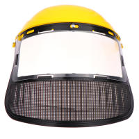 Gorro De Seguridad Para Jardín Con Máscara Protectora De Red Completa Para Trimmer De Grama Motosierra De Bajo Y Protección Forestal - details 9