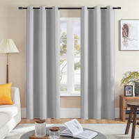 2PCS Cortinas De Isolación Térmica Con Ojales Para Decoración De Hogar Oficina Y Dormitorio Alta Ocultación (70-90%) Material 100% Poliéster - details 5