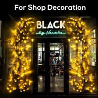 Lámpara De Ramas De Árbol DIY Con 72LED/96LED Iluminación Solar O USB Para Decoración De Hogar Vines De Arce Flexibles De 1.45M/1.85M - details 9