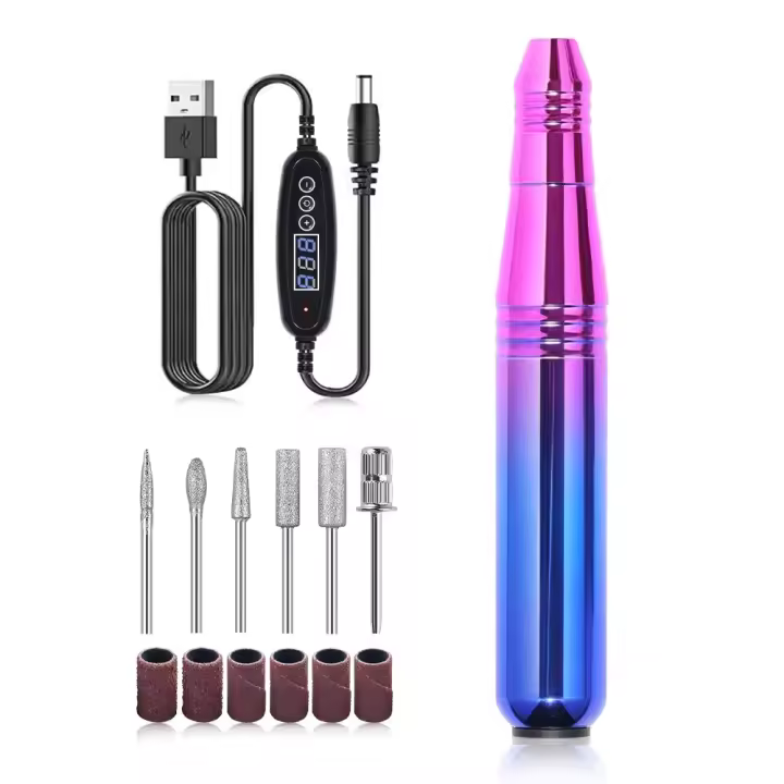 LULAA Máquina De Uñas Eléctrica Con Conjunto De Corte Para Manicura Herramientas De Eliminación De Esmalte De Gel Color Gradiente - 1