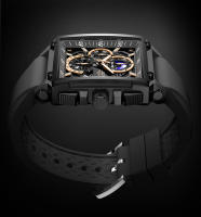 Reloj De Cuarzo Deportivo LIGE Para Hombres Con Correa De Silicona Y Dial Cuadrado Resistente Al Agua Y Al Choque Con Fechas Y Fase Lunar - details 18