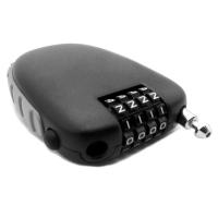 Cerradura De Combinación Para Casco De Motocicleta Herramienta De Bloqueo Con Cadena Telescópica Coded 4 Dígitos Anti-Robo - details 1