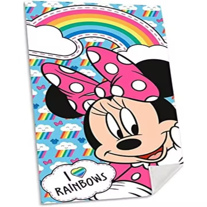 Toalla de Algodón Minnie Mouse Rainbow 140x70 78237 - 1