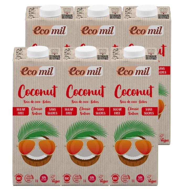 Pack 6x EcoMil Coco Classic Nature Bio 1 L