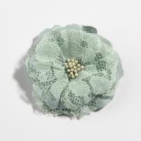 10PCS Flores De Encaje Artificial De Tela Para Accesorios De Cabello 5.5CM 2.1'' Decoración De Casa Para Bodas Y Fiestas Arreglo De Bouquet - details 5