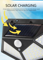 Lámpara De Pared Solar 100LED Impermeable Con Sensor De Movimiento Para Jardín Decorativa Iluminación De Calle Exterior - details 3