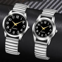 Reloj De Pulsera De Cuarzo Para Parejas Reloj De Moda Para Mujer Con Diamantes Lujosos Set De 2 Piezas Regalo Elegante Para Novia - details 0