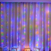 Luz De Encaje LED Para Cortina 6M 8 Modos Decoración De Año Nuevo Fiesta Navidad Boda Y Hogar Guirnalda De Farolillos Navideños - details 19