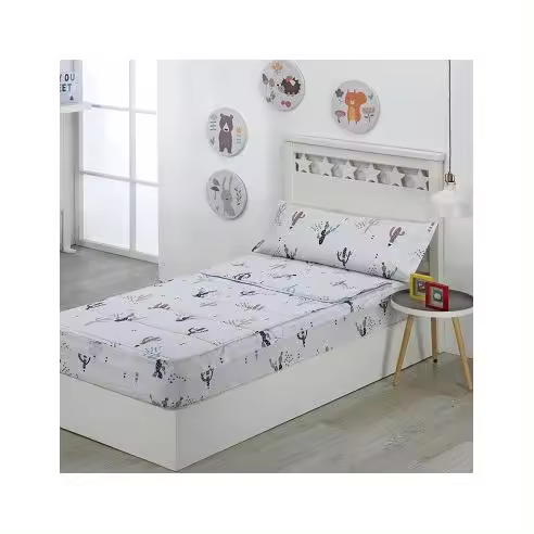 Saco Nórdico con Cremallera Edredón Ajustable Cama Infantil Cactus Sibiles 00371 - 1