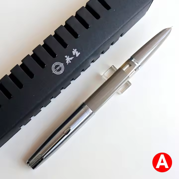 Yong Sheng 601 Pluma Fuente De Tinta De 0.5mm Con Cápula De Plata Punta Nib Estilo Escolar Suministros De Oficina Para Estudiantes Regalos - 1