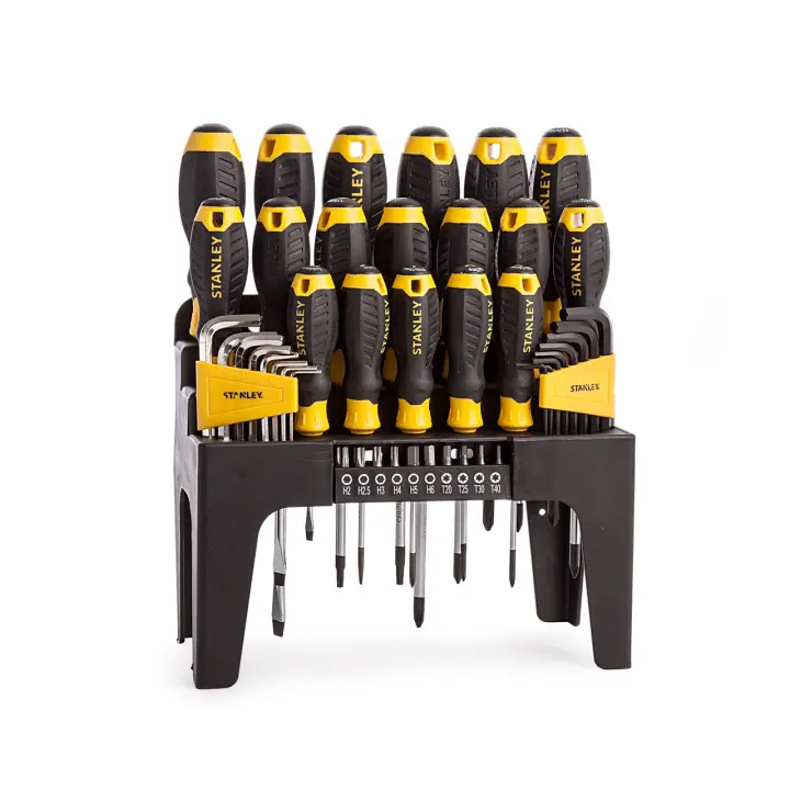 Juego de destornilladores STANLEY® CUSHION GRIP™, llaves allen y puntas con soporte - STHT0-74958 - 1