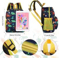 Mochipa para niños, moChila de Dinosaur Mochara Escolar Bolsas Mochila para niños con bolsos para botellas de Agua Niño Nursery Kindergarten Preescolar Bookbag para niños de 2 A 6 años - details 0