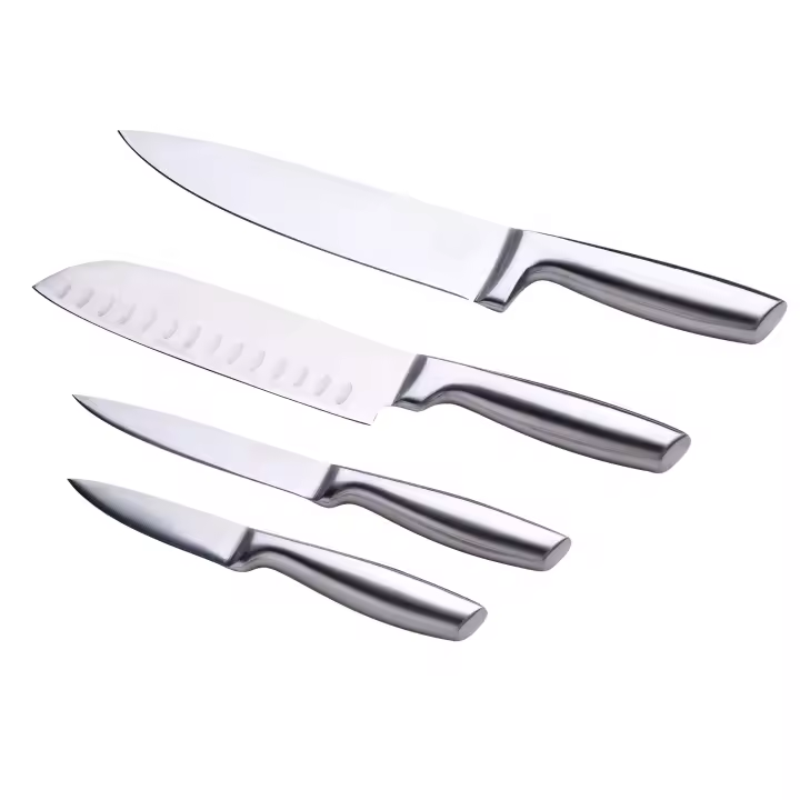 Bergner Set 4pc Cuchillos de Cocina de Acero Inoxidable Ergonómicos con Caja de Almacenaje - 1