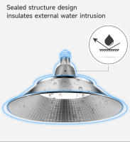 Lámpara LED E27 Super Brillante 50W 30W Para Barniz Y Almacenamiento Iluminación De 120° Impermeable De Aluminio Para Trabajo En Taller Y Fabricación - details 6