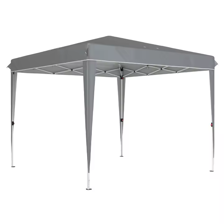 Gazebo 3x3m Waterproof Estable Frío Pop Up Gazebo with Protección UV 50 + Jardín plegable Tienda with Bolsa, Camping Jardín Gazebo Gis Claro - 1