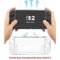 Funda Rígida Transparente Para Nintendo Switch 2 Cubierta Protectora De PC Desmontable Antigolpes Accesorios Anti-caída - details 0