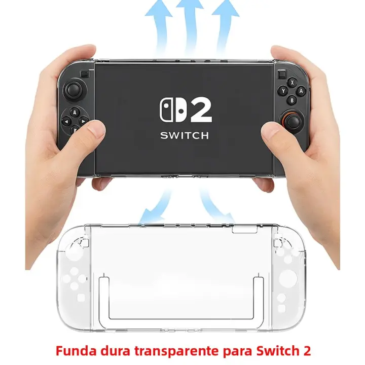 Funda Rígida Transparente Para Nintendo Switch 2 Cubierta Protectora De PC Desmontable Antigolpes Accesorios Anti-caída - 1