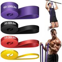 Juego de 4 bandas de resistencia para fitness - Bandas de resistencia pesadas, medias y ligeras - Bandas elásticas para fitness - Bandas elásticas deportivas - Bandas de fitness - Bandas de dominadas - Extra fuertes - details 5