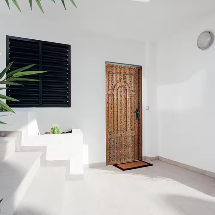 CORTINA DE MADERA JANEIRO L35 90X200 CM NORTENE - 1