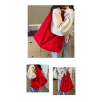 Bolso De Hombro Casual De Nylon Para Mujer Con Compartment Interior Bolsa De Compras Con Cierre De Cremallera Color Sólido Estilo Versátil - details 13