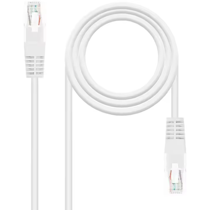 Nanocable Cable de Red RJ45 LAN Local Area Network para PC Ordenador Portátil PS3 PS4 TV Blanco 10.20.0401-W 1m Cat.6 - 1