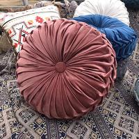 Cojín Redondo De Terciopelo 15'' Diámetro Cojín De Silla Acogedor De Halloween Verde Boho Navidad Estilo Americano Removible Y Lavable - details 4
