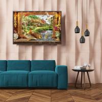 Rompecabezas De 1000 Piezas Para Adultos 75x50cm Mural De Animales De Un Estanque Juguete Reductor De Estrés Regalo De Navidad - details 4