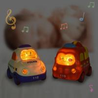 Mini Coche De Dibujos Animados Juguetes Plásticos Modelo Con Retroceso Regalo Educativo Para Niños Y Niñas Camión De Incendio Taxi - details 10