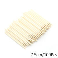 100PCS Herramientas De Arte De Uñas Con Empuñaduras De Madera Amarilla Rhinestones Picker Bead Pusher Para Manicura Y Pedicura Cuidado De Las Cutículas - details 5