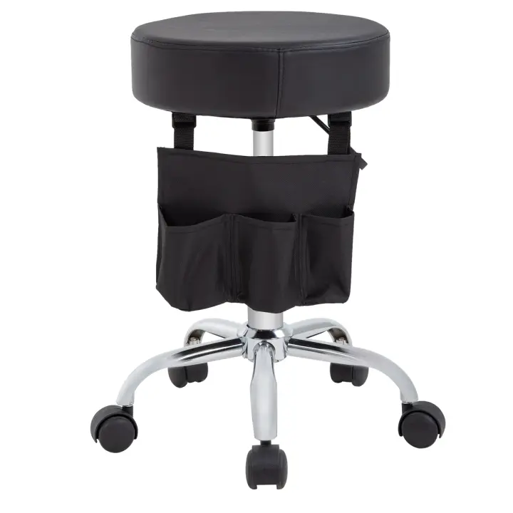 T-LoVendo Taburete Giratorio elevable con Bolsa Silla de Trabajo banqueta Peluqueria Masajista Centro Estetica - 1