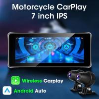 Pantalla De Navegación GPS Para Motocicleta 7 Pulgadas Con Wireless Carplay Y Android Auto IP67 Bluetooth DVR De Protección Contra Agua Para Casco - details 1