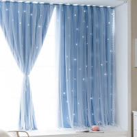 Cortinas De Blackout Con Patrón De Estrellas Para Niños Decoración De Habitación Y Sala Modernas 100% Poliéster Cortina Individual - details 12