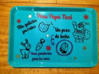 Bandeja para los Reyes Magos y Papá Noel Con El Nombre de los niños, Tamaño 35x24cm decoración navideña navidad 2024 2025 - details 4