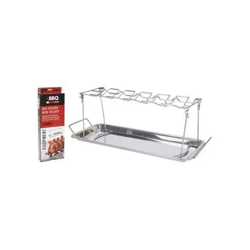 BBQ Soporte para Alitas de Pollo BBQ, Acero Inoxidable, 12 Alas - 73157  Complementos y Accesorios Cocina Utensilios Varios Cocina - 1