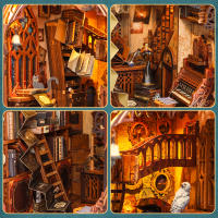 Nueva Caja De Manualidades DIY Librería 3D De Madera Miniatura Kit De Construcción Creativo Para Decoración Del Hogar Regalos De Halloween Y Navidad Para Adultos - details 11