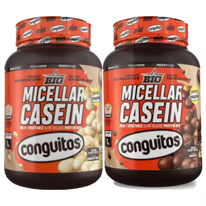 Pack Conguitos White - Caseína micelar 1 kg Y Conguitos Dark - Caseína micelar 1 kg - 1