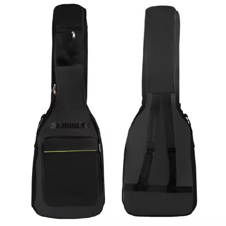 Estuche De Guitarra Eléctrica Negro Impermeable Con Doble Correa Acolchado Y Mochila De Hombro Accesorios Para Guitarra - 1