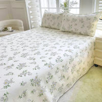 Sábana De Cama Individual/Reina/King Con Estampado De Flores Sábana Plana De Poliéster 100% Sin Fundas De Almohada - details 9