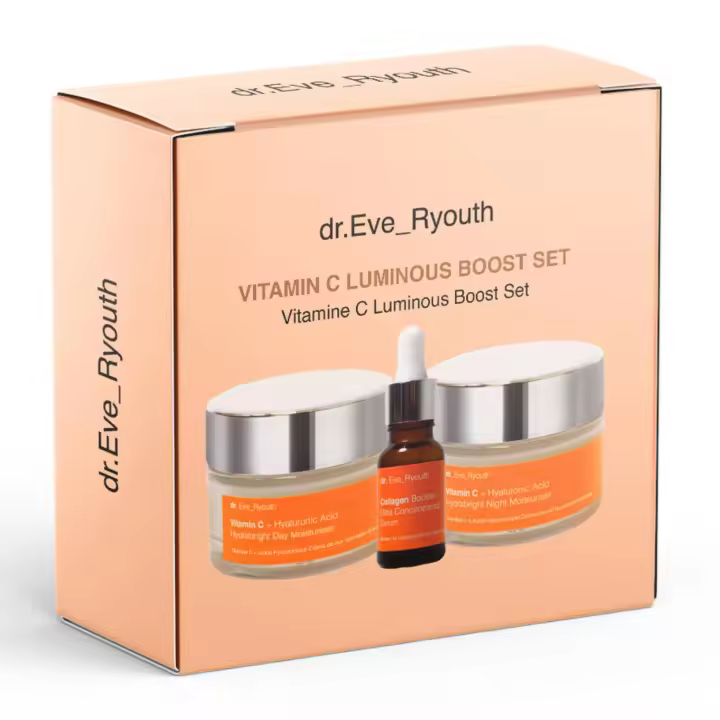 Dr. Eve_Ryouth Hidratante de día Hydrabright con vitamina C y ácido hialurónico (50 ml)Hidratante de noche Hydrabright con vitamina C y ácido hialurónico (50 ml) + Sérum ultraconcentrado potenciador de colágeno (15 ml) - 1